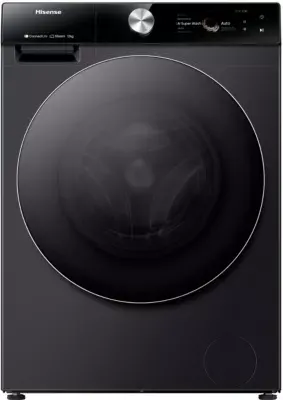 Hisense - Lave Linge Hublot Wf7s1247bb - 12 Kg - 1400 Tr/Min - Classe A - Moteur Induction - Autodosage - Connecté - Noir