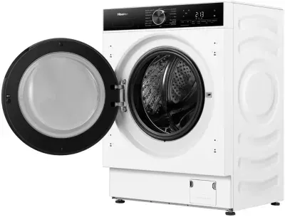 Hisense - Lave Linge Hublot Wf7s1247bw - 12 Kg - 1400 Tr/Min - Classe A - Moteur Induction - Autodosage - Connecté Wifi - Noir — vue 3
