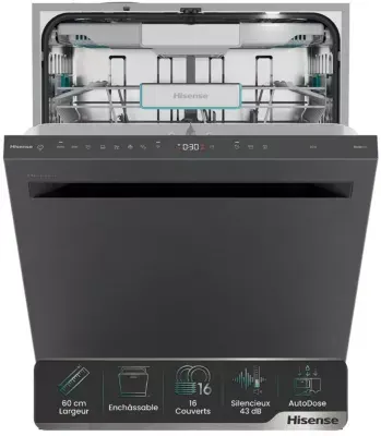 Hisense - Lave Vaisselle 60 Cm Hbu5a6360bxd