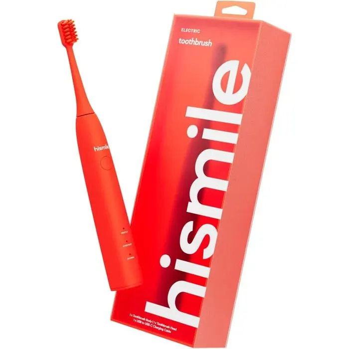 HISMILE Brosse à dents électrique 3 modes de brossage minuterie intelligente rechargeable poils doux effilés mode mémoir