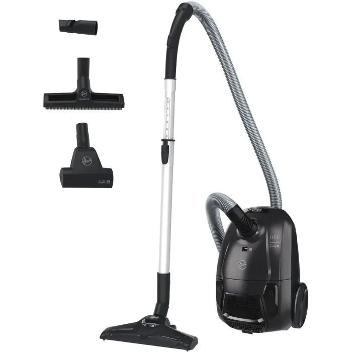 HOOVER HE1 - Aspirateur Traineau avec sac Compact et Puissant - Grande Capacité 25L- Haute-performance sur Sols Durs et Moquettes