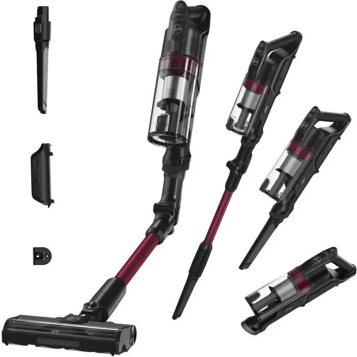 Hoover HF1 Plus Flex - Aspirateur Balai sans Fil avec Tube Flexible HF1P10HX - Léger & Puissant - Turbo Mode - Brosse Anti-Twist LED