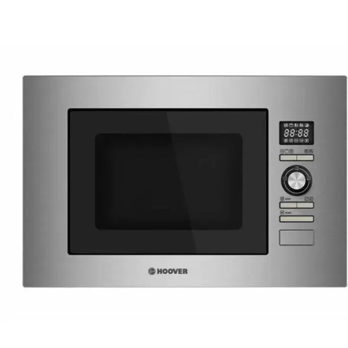 Hoover HMB20/1GDFX - Four à micro-ondes encastrable avec gril 20 litres 800W-1000W 10 démarrages automatiques Dégivrage autom