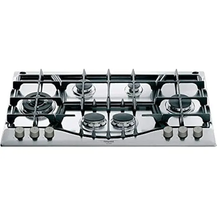 Hotpoint Ariston PHN 961 TS/IX/HA Table de cuisson en acier inoxydable avec grilles en fonte 90 cm