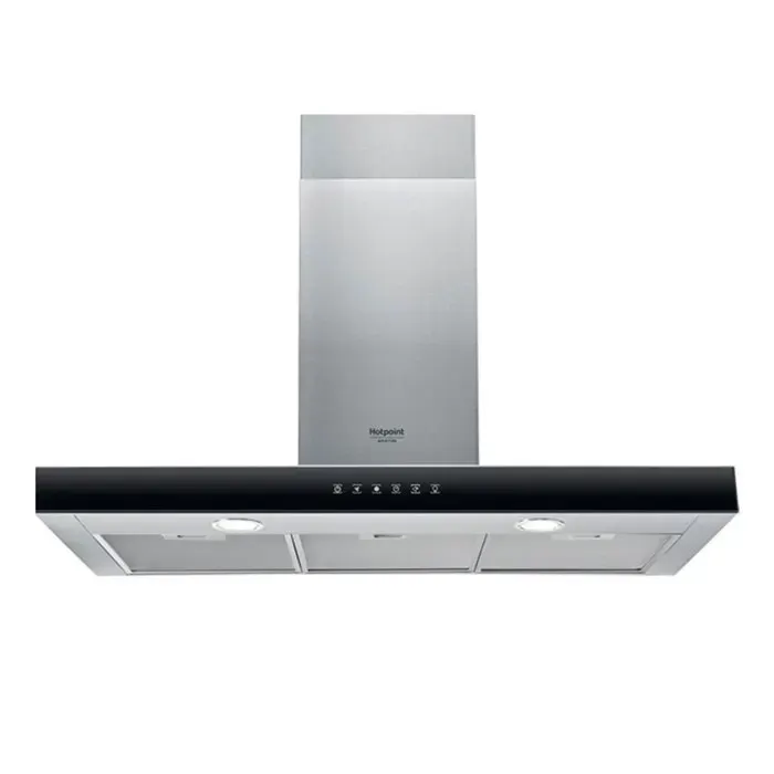 Hotpoint Hotte Cheminée 720 m³/h HHBS-9.8-FLX/1 en Acier Inoxydable
