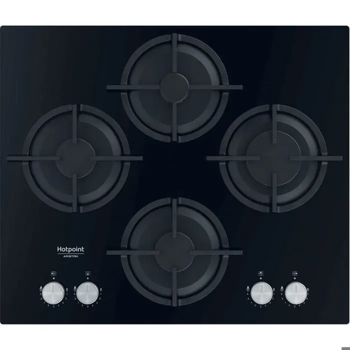 HOTPOINT Table de cuisson gaz 4 feux QS61SBK