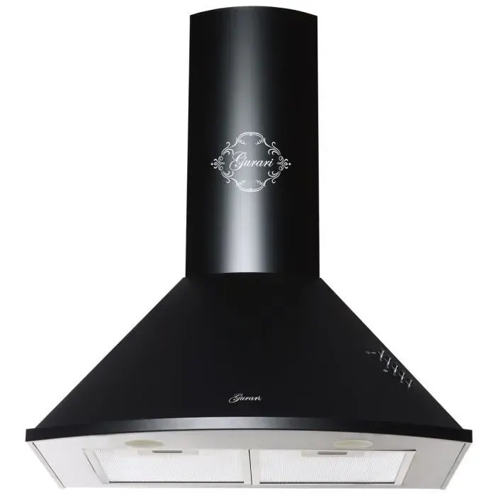 Hotte aspirante 60 cm GURARI GCH 046 BL • Нotte murale 1000 m³/h • Noir • Evacuation & Recyclage
