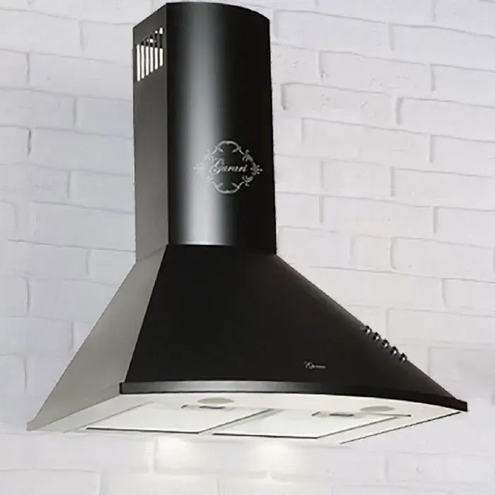 Hotte aspirante 60 cm Gurari Hotte murale GCH 046 BL 6 Noir 1000m³/h Luxe fabricant Gurari • Evacuation & Recyclage