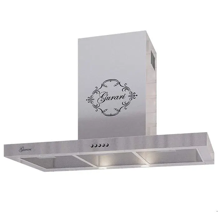 Hotte aspirante 90 cm GURARI GCH F 461 IS 9+filtre à charbon • Нotte murale 1000m³/h • Inox • Evacuation & Recyclage