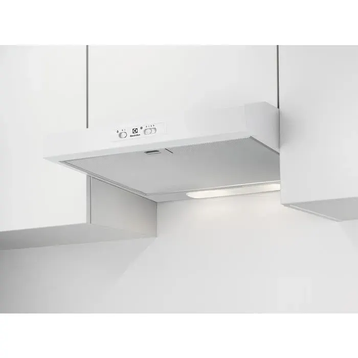 Hotte aspirante Electrolux EFU216W - Evacuation & recyclage - 272 m³-h - Blanc - 52 dB