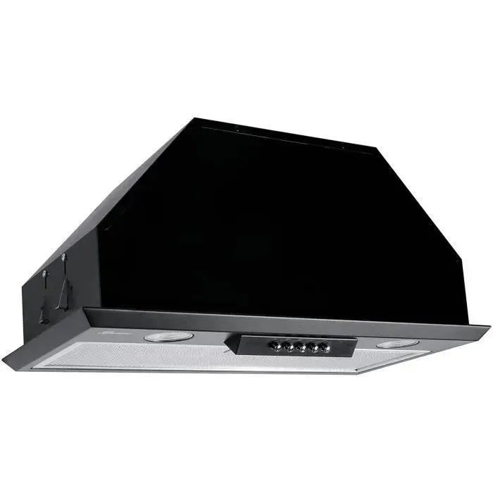 Hotte aspirante encastrable 52 cm GURARI GCH B 051 groupe filtrant intégré / hotte de plafond noire 1000 m³/h