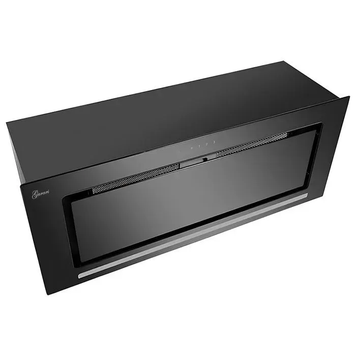 Hotte aspirante encastrable 70 cm GURARI GCH 217+Télécommande • Classe A • Verre Noir • Hotte de plafond 1000 m³/h