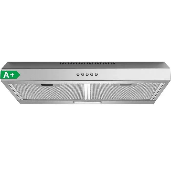Hotte aspirante encastrable - UNDERSCORE - Slim 60 cm - 250 m³/h - 3 vitesses - Inox 430 A+