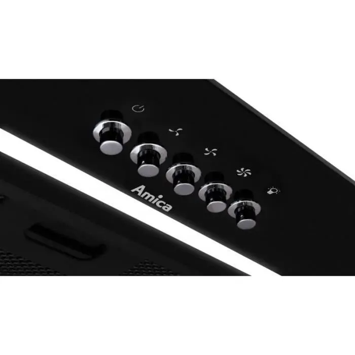 Hotte aspirante encastrée - AMICA - OMP6255BG - Noir - 55 cm - 389 m³/h