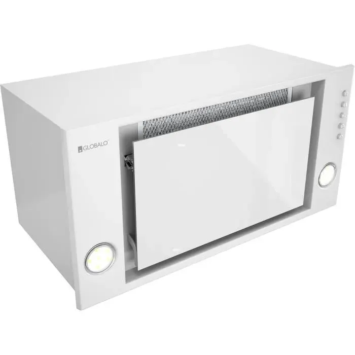 Hotte aspirante - GLOBALO - Desolero 60.2 - Acier inoxydable - Verre trempé - 60 cm