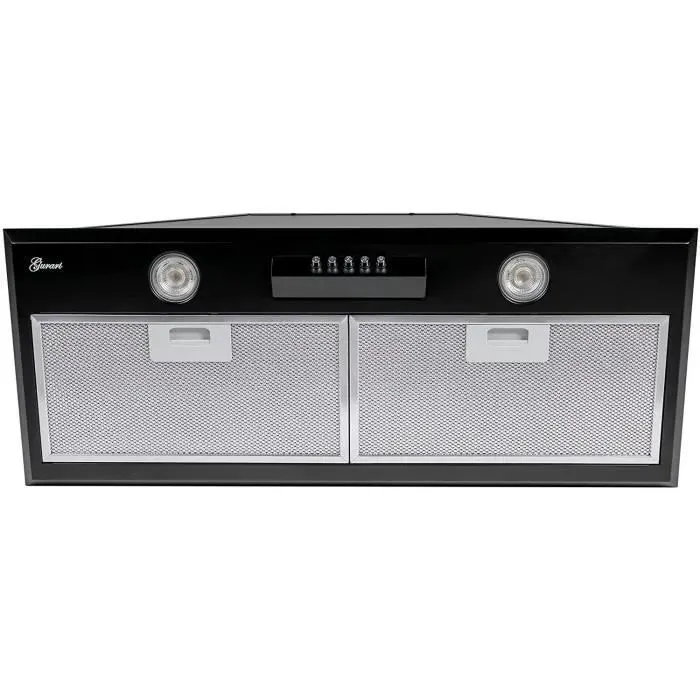 Hotte aspirante intégré GURARI GCH B 051 groupe filtrant encastrable Hotte de plafond 70 cm • Noire • 1000 m³/h