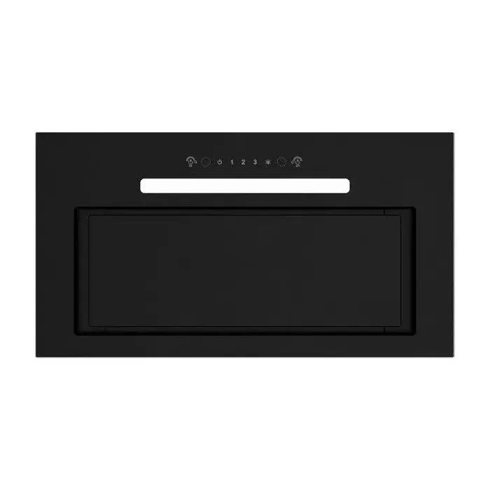 Hotte aspirante intégrée MPM 52 cm noire - LED tactile 519 m³/h filtre aluminium