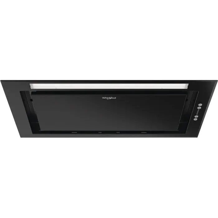 Hotte aspirante intégrée noire - Whirlpool - Débit dair 451-650 m³/h - Commande électronique - Éclairage LED 1 x 7 W