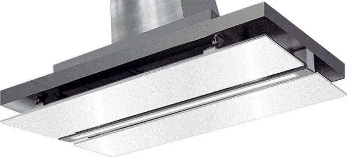 Hotte aspirante - Kaiser - EA1047 W - 110cm - Blanc Verre Acier inox - 1250m³/h