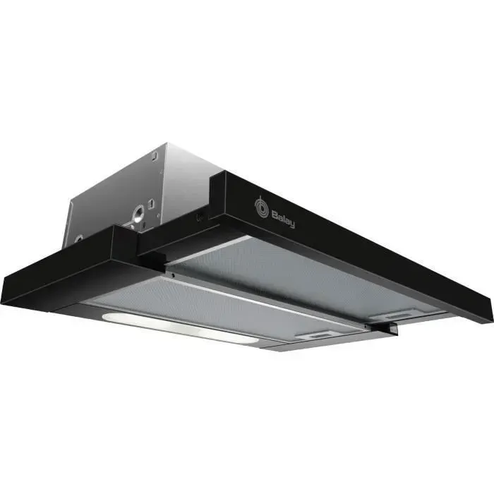 Hotte Balay 3BT263MN - Conduit/Recirculation - Noir - 360 m³/h - Efficacité énergétique D