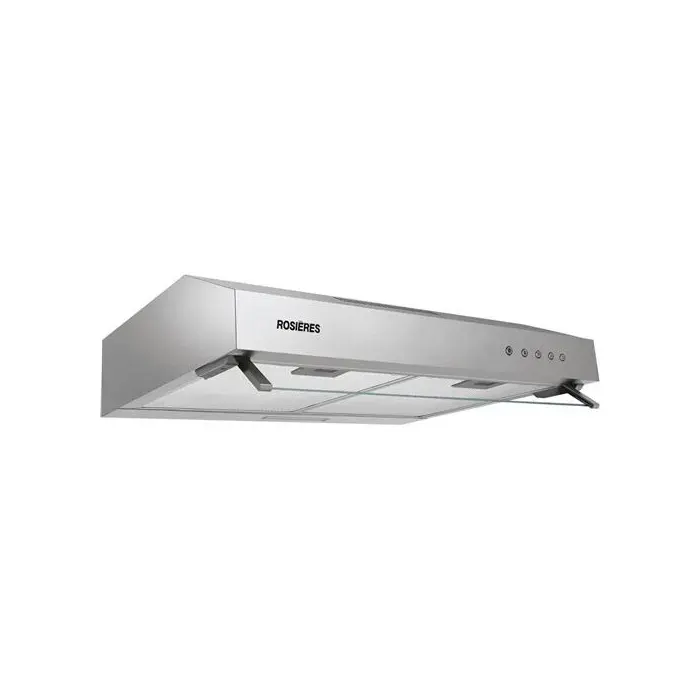 Hotte casquette - ROSIERES - RHC638/1INGG - Débit dair max 380 m3/h - 2 moteurs - 3 vitesses — coloris Gris