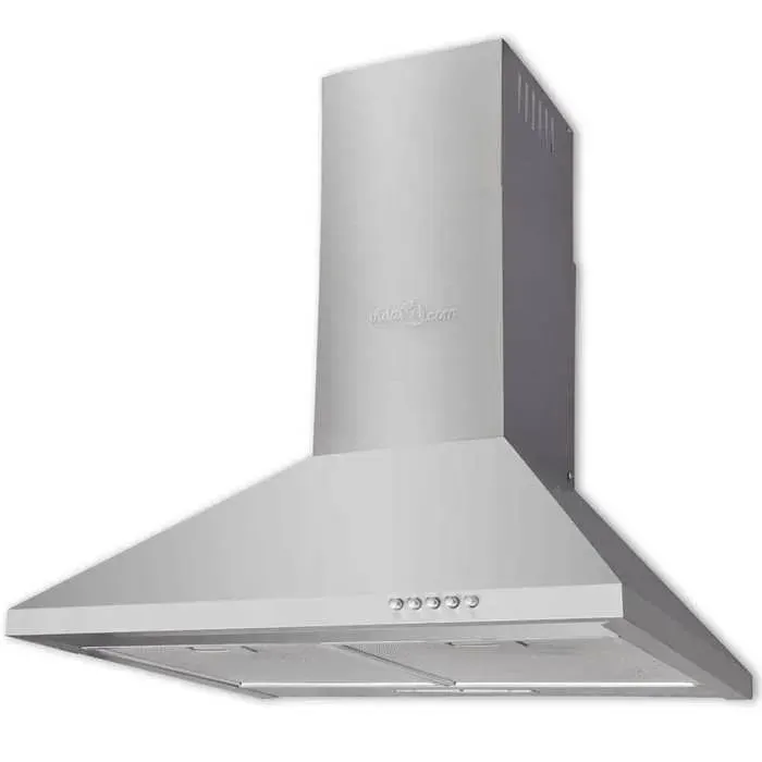 Hotte de cuisine en acier inoxydable - VIDAXL - 600x470x(580-820) mm - Argent - Flux dair 550 m³/h - Éclairage intégré
