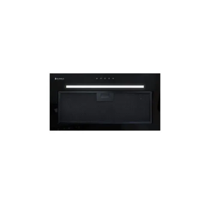 Hotte de cuisine - GLOBALO - Latapio 60.1 - Verre trempé - Éclairage LED - Silencieuse 49 dB