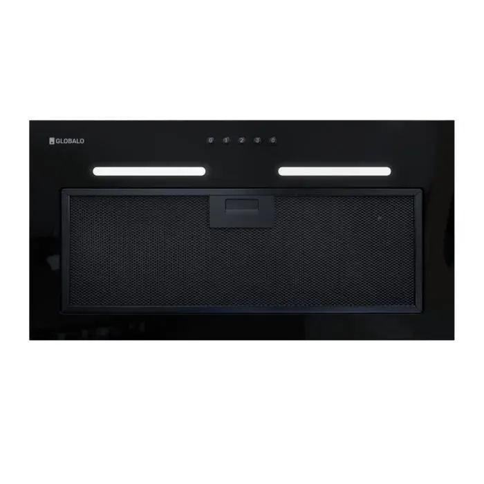 Hotte de cuisine - GLOBALO - Orivio 60.1 - Verre trempé - 645 m3/h - Silencieuse 50 dB