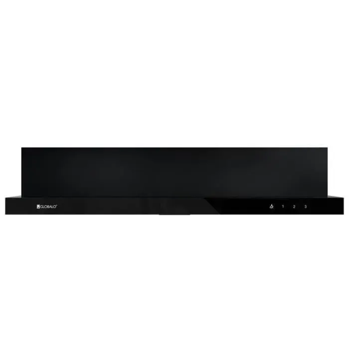 Hotte de cuisine - GLOBALO - Teslo 90.1 - Verre trempé - Eclairage LED - Silencieuse 46 dB
