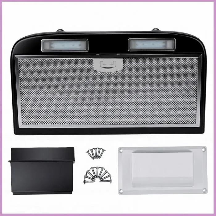 Hotte de cuisine pour camping-car 3 vitesses réglables vitesse du vent sous-armoire avec boutons lumière LED