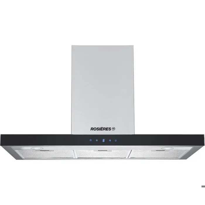 Hotte Décorative CANDY RHP90TX - Blanc - 90 cm - 65 dB - Inox