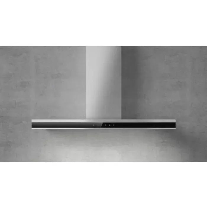 Hotte décorative ELICA Adele BLIX/A/90 - Evacuation & recyclage - Gris - 630 m3/h - 69 dB