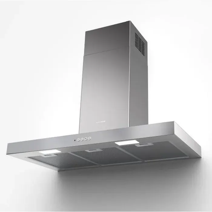 Hotte décorative Faber Box Value X A90 Inox - Evacuation - 500 m3/h - LED