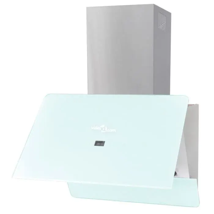 Hotte décorative - MOTHINESSTO - LY0472 - Verre trempé blanc - 720 m³/h - 3 niveaux de vitesse