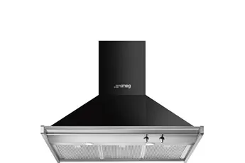 Hotte décorative murale Smeg HOTTE 90CM NOIRE - KD90HNE