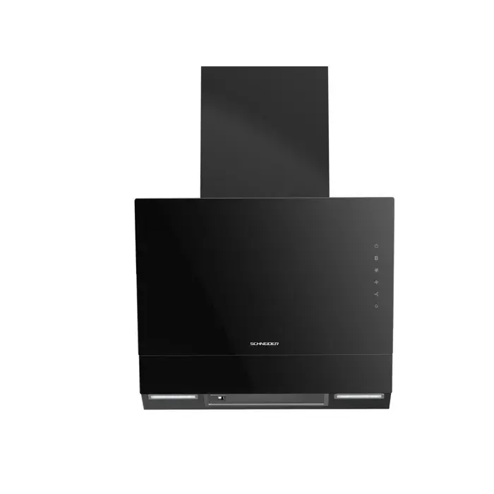 Hotte décorative noire - Schneider SCHD60BG-BA - 60 cm - 650 m³/h - 3 vitesses - Booster