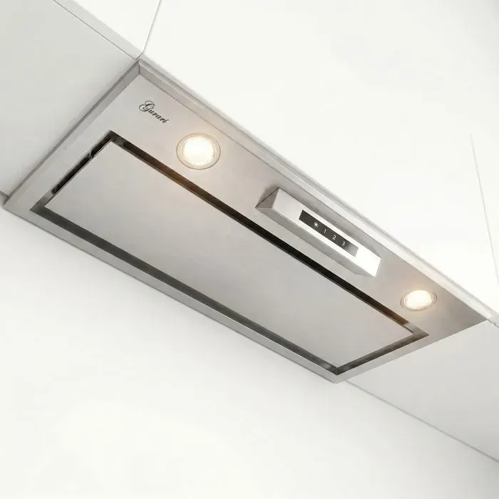 Hotte encastrable 70 cm Gurari GCH B 545 IS 70 Groupe filtrant inox • Hotte de plafond 1000 m³/h • Commande tactile+Télécommande