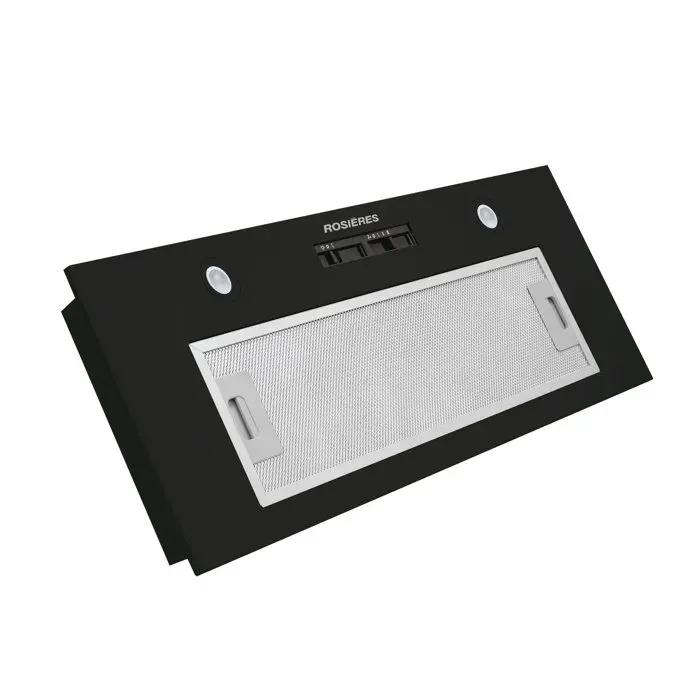Hotte groupe filtrant - ROSIERES RHG580/1PN/1 - 3 vitesses - L 52cm - Noir et Inox
