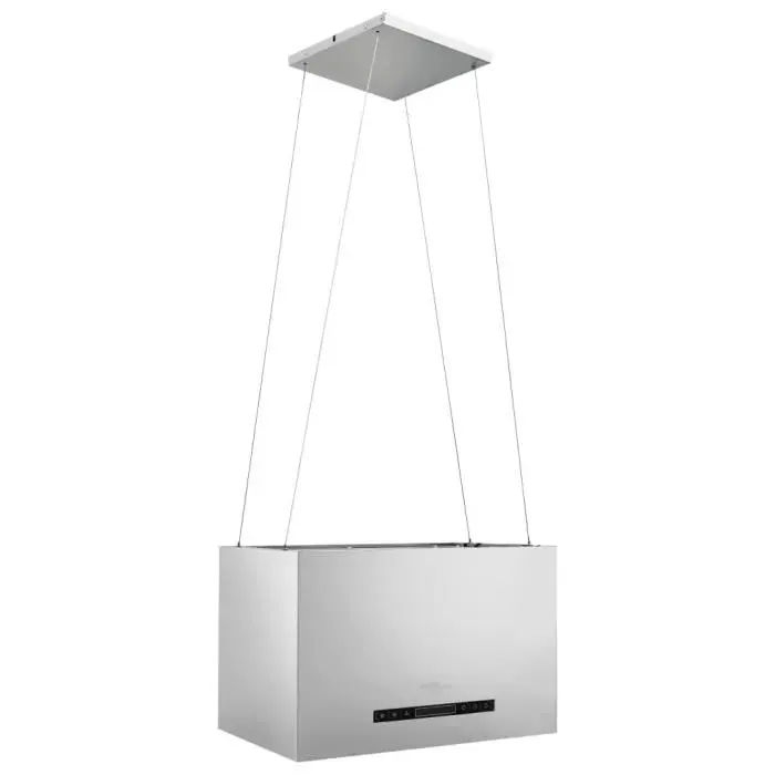 Hotte îlot - AKOZON - 55 cm - Acier inoxydable - Écran LCD tactile - 3 vitesses