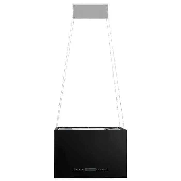 Hotte îlot aspirante - ZERODIS - HB021 - Noir - 55 x 37 x (62-133.5) cm - 3 niveaux de vitesse