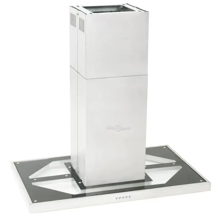 Hotte îlot - CUQUE - AB50663 - Acier inoxydable - 90 cm - 756 m³/h - 3 vitesses - LED