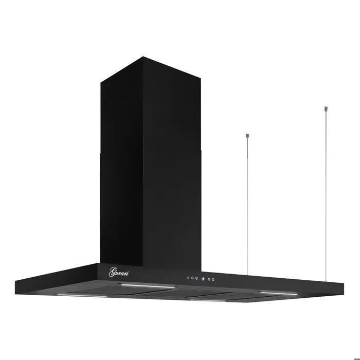 Hotte îlot - GURARI - GCH 793.L - 116 cm - 850 m³/h - Black Matt
