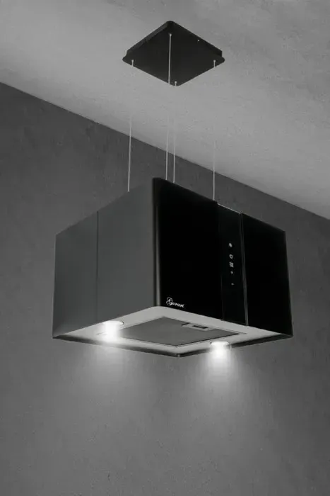 Hotte îlot - GURARI - GCH I 331 45 BL Prime - 1000 m³/h - Noir - Touch Control