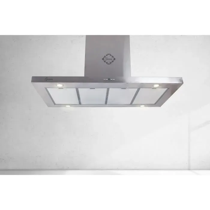 Hotte îlot - GURARI - GCH I 431 120 IS PRIME - Inox - 120 cm - Éclairage LED