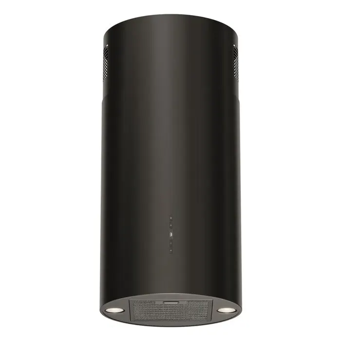 Hotte îlot - MAAN - Elba2 39 - Noir - Diamètre 39 cm - 4 vitesses - Écran intégré - Télécommande incluse