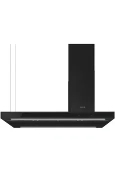 Hotte îlot Smeg KLTI12L4MB 120 cm Email Noir mat