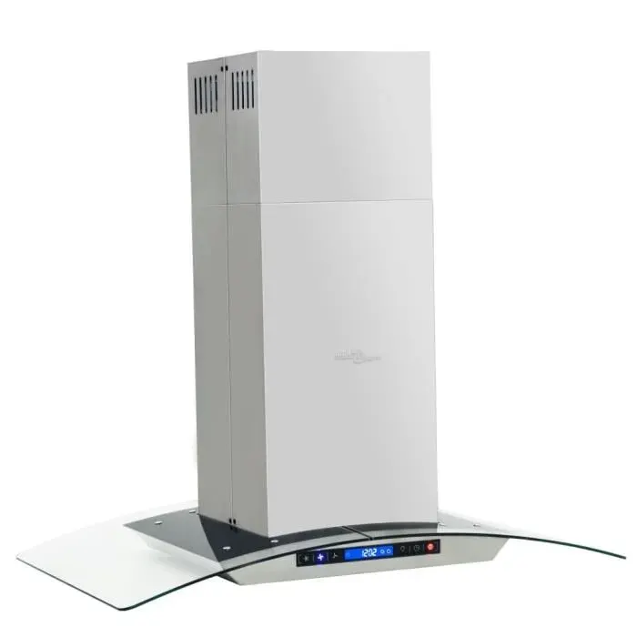 Hotte îlot - VINGVO - 90 cm - 756 m³/h - Écran tactile LCD - Filtres à graisse en aluminium