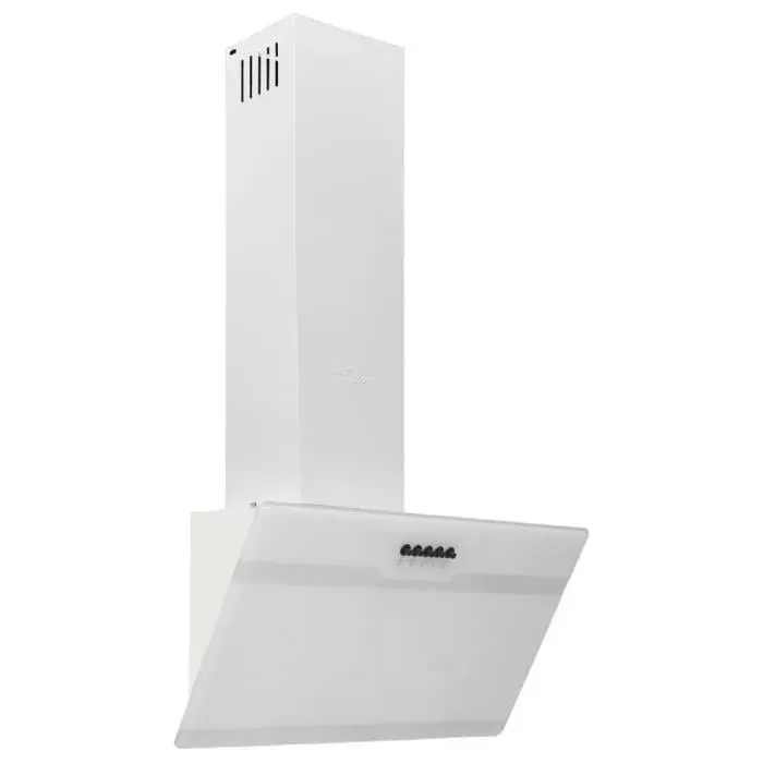 Hotte murale 60 cm Acier et verre trempé Blanc GAROSA7298382310586
