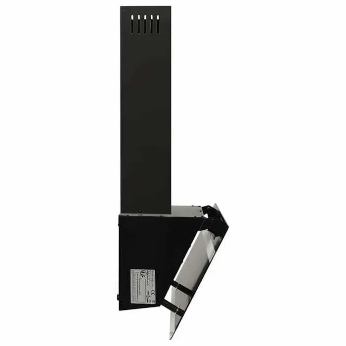 Hotte murale 60 cm Acier et verre trempé Noir_2 ans garantie_54291