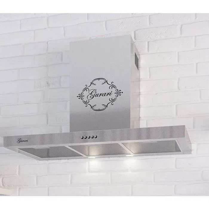 Hotte murale 70 cm Inox GURARI GCH F 461 IS 7 Hotte aspirante 1000 m³/h • Évacuation/recyclage • Filtres lavables • Design moderne
